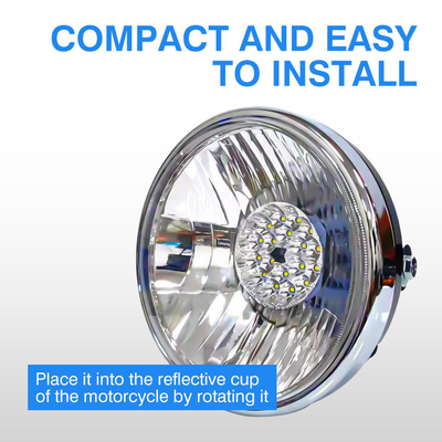 XYL-NZ 4500LM 15 Lamp Blue Drl Hi Lo Beam Motorcycle Led Bulbs
