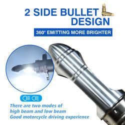 HS1 BA20D H6 White Motorcycle Led Headlight Bulb 1000lm High Low Beam
