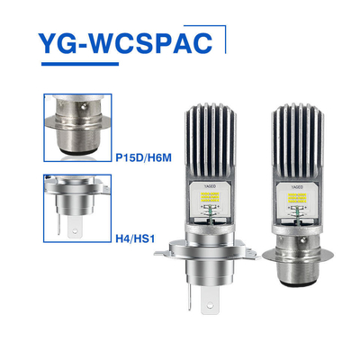 BA20D H6M P15D H4 Led Motorcycle Headlight Bulb 1200lm High Low Beam