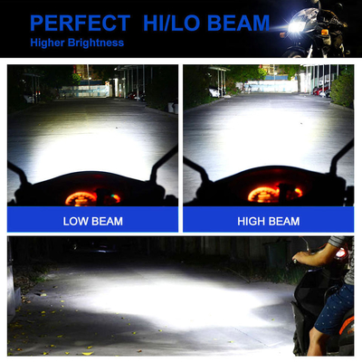 BA20D H6M P15D H4 Led Motorcycle Headlight Bulb 1200lm High Low Beam