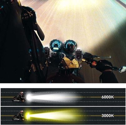 Long Life YAYE Motorcycle Led Driving Fog Lights 60W Amber And White Projector Lights