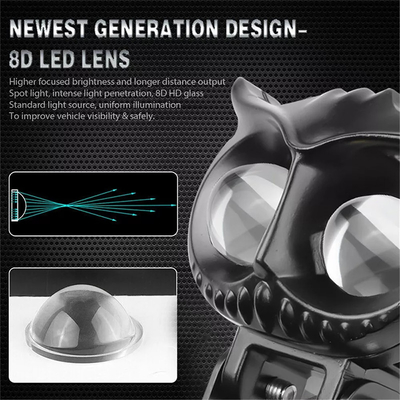 Owl Shape 3570 Motorcycle External Spotlight 40W Aluminum Motorcycle Work Light