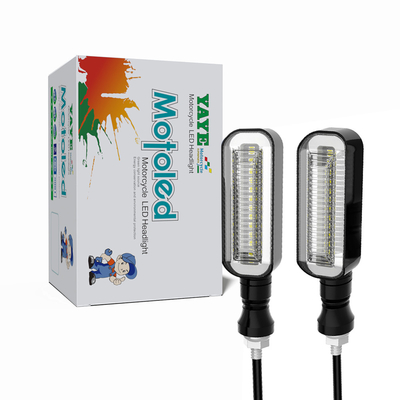 DC12V Motorcycle LED Flowing Water Blinker Tail Flasher IP67 Bendable Turn Signals Light