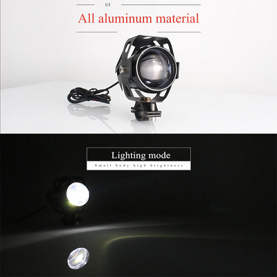 U5 LED Projector Lens Headlight Motorcycle Spotlight With Aviation Aluminum Parts