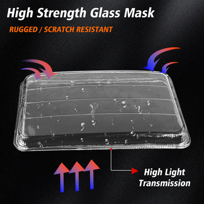 YAYE CG125 LED Headlight 12 Chip DC12V White Blue DRL Motorcycle Light