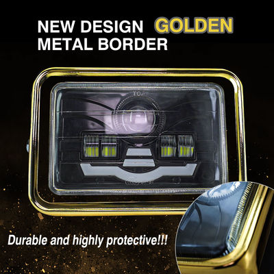 6 4 Inch Motorcycle Headlight Assembly with 6500K LED Projector Lens and Aviation Aluminum Parts for High Durability