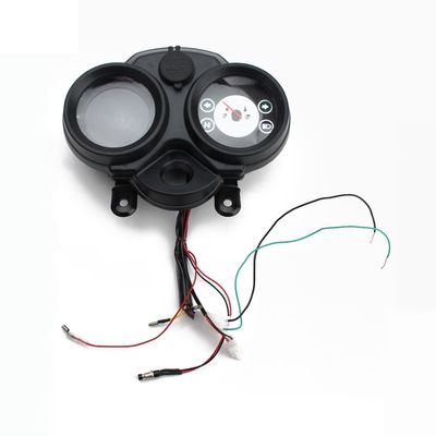 TVS HX125 Specific Motorcycle Speedometer Tachometer New Spare Parts with LCD USB Compatibility Made of Plastic Condition Used