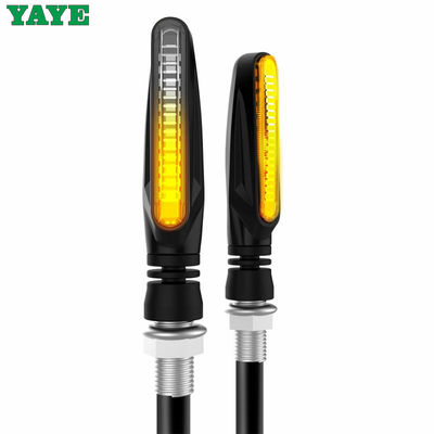 YAYE 12V 3 Color Water Lamp Motorcycle Turn Signal Indicators Tail Light