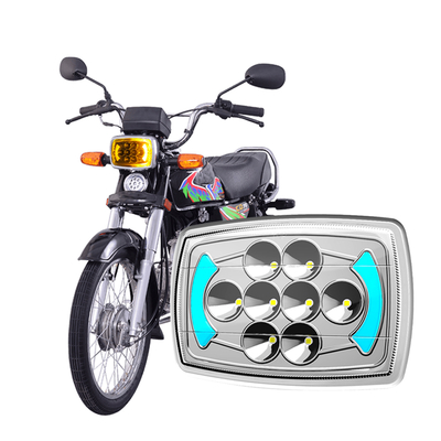 Đèn pha LED xe máy CD70 CJ125 có DRL và xi nhan