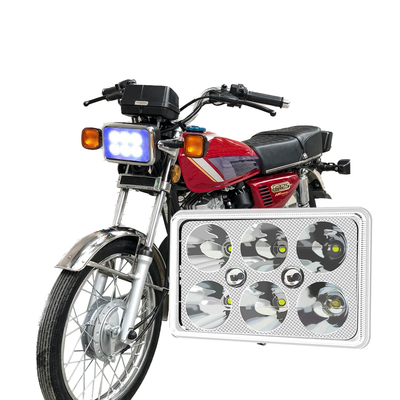 YAYE CG125 đèn pha LED 6 chip DC12V Đèn xe máy DRL màu xanh trắng